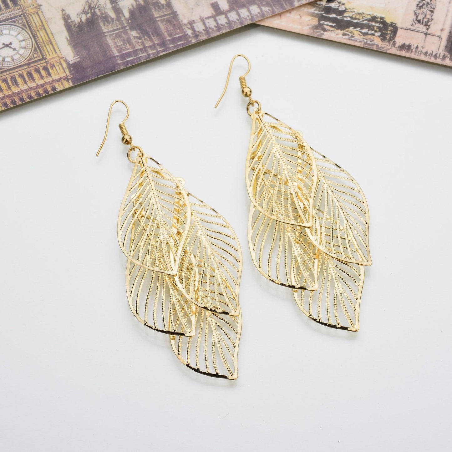 Lux Leaf Earrings